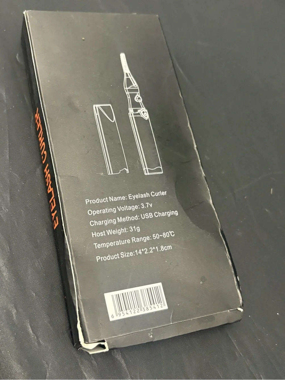 Eyelash Curler & Heated Mascara Wand in Black with Rose Gold Accents